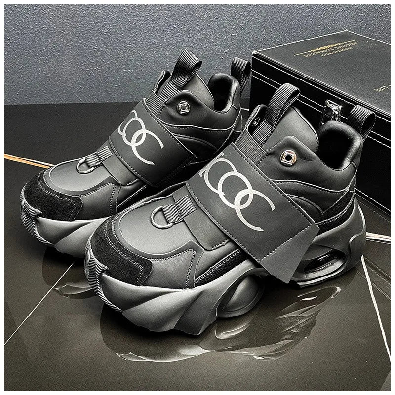 Men's Thick Soled Sports Shoes Fashionable and Versatile Trendy Street Style Men's Casual Shoes