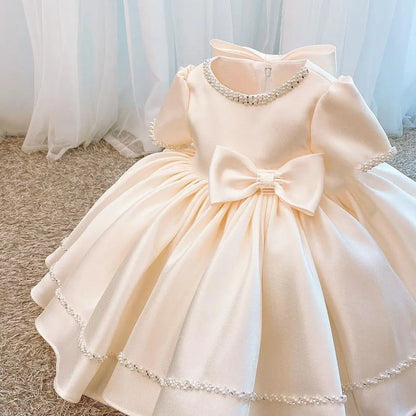 2025girls new flower girl wedding dress-year-old baby birthday party vestidos princess dress
