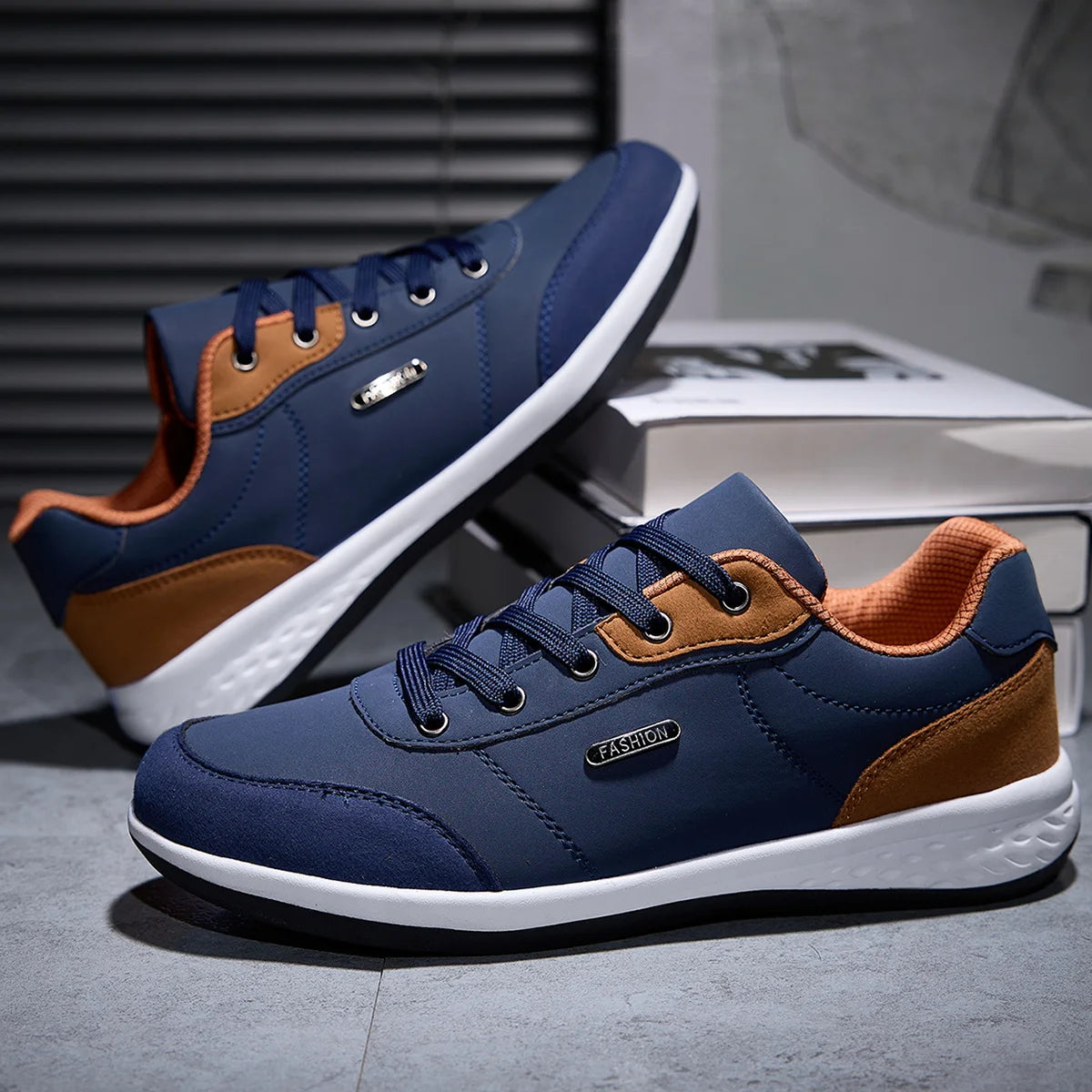 2025 Men Shoes Spring Autumn Waterproof Walking Sneakers Leisure Male Leather Sports Shoes Non-Slip Footwear Tennis for Men