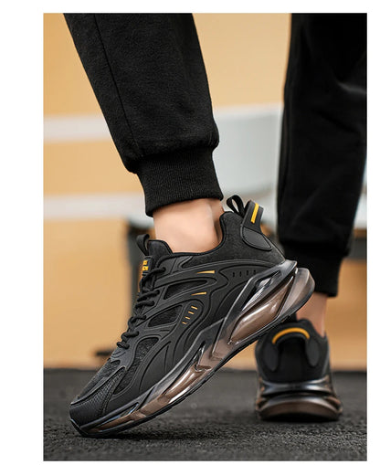 Men Shoes 2025 Casual Walk Air Cushion Marathon Breathable Lightweight Women's Comfortable Athletic Nonskid Sneakers