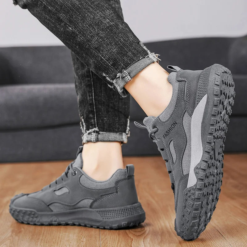 Men's casual sports shoes, soft sole with anti-slip properties, safety shoes for work in the outdoors, outdoor work and leisure
