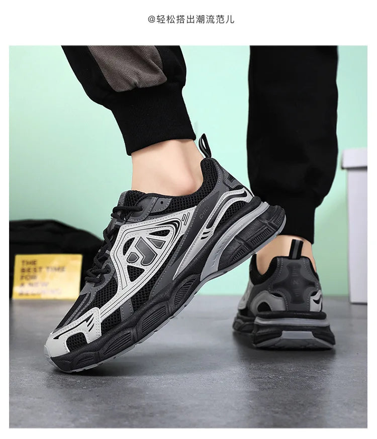 Men's Shoes Fashion Outdoor Casual Shoe Lace Up Platform Sneakers Comfort Running Shoes for Men Training Shoes Tenis Masculino