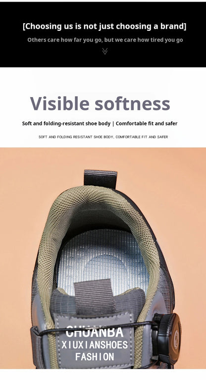 2025 New Men's Shoes Work Sports Shoes Fashionable Casual Shoes Comfortable Multi-functional Low Top Shoes Outdoor Hiking Shoes