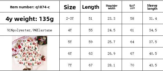 2025 Baby Girls Dress Winter Outfits Children Clothing Kids Girls Dresses For Christmas Party Outdoor For 2 3 4 5 6 7 Years