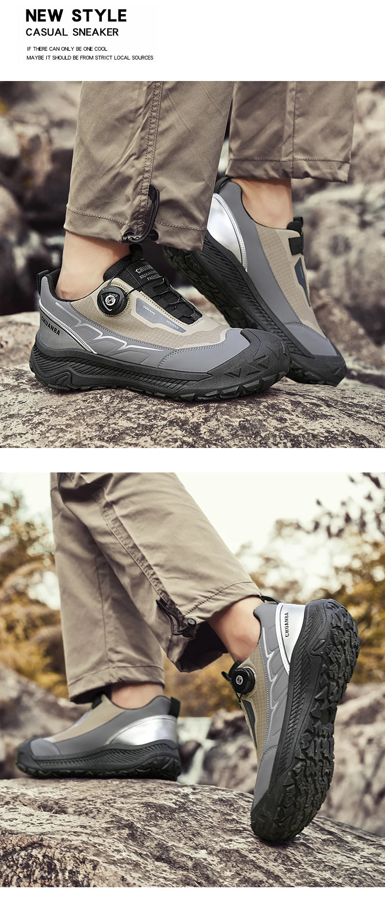 2025 New Men's Shoes Work Sports Shoes Fashionable Casual Shoes Comfortable Multi-functional Low Top Shoes Outdoor Hiking Shoes