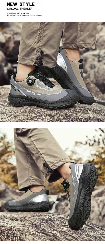 2025 New Men's Shoes Work Sports Shoes Fashionable Casual Shoes Comfortable Multi-functional Low Top Shoes Outdoor Hiking Shoes
