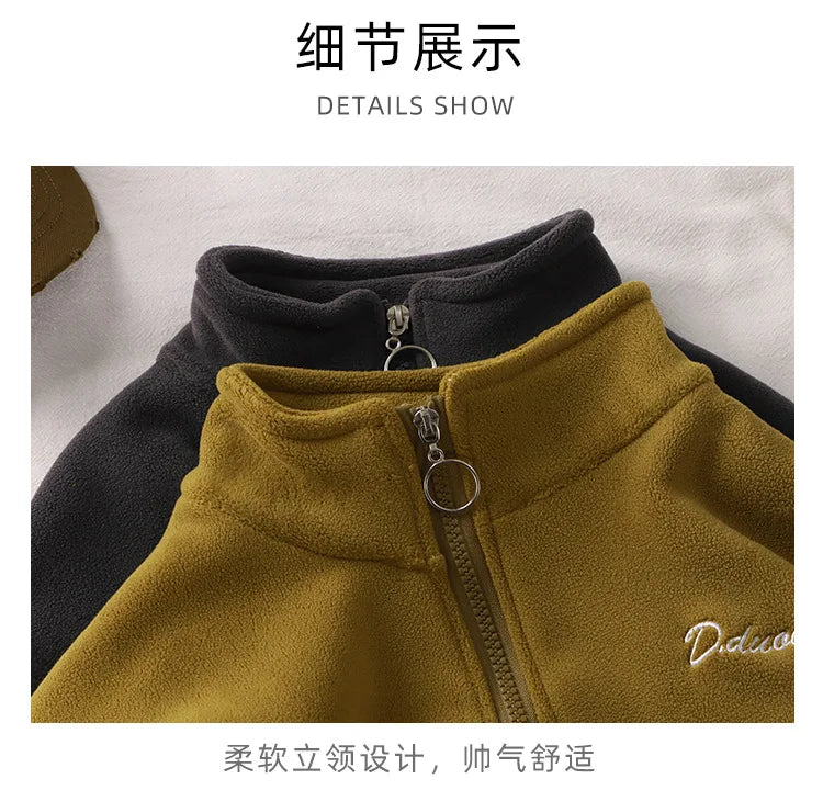 Baby Girls Boys Clothes Set Kids Coat+Pant 2pcs Outfit Toddler Fleece Costume 2024 Autumn Winter Children's Clothing Casual