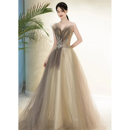 Summer Sexy Evening Dresses Backless Sleeveless Simple Floor-Length Vestidos Formal Sequines Prom Gowns