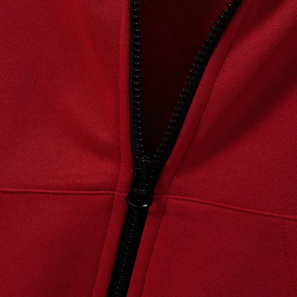 Autumn And Winter Boys Cute Cold And Warm Block Color Hooded Zipper Hoodie Coat Daily Leisure Birthday Party Clothing Clothing