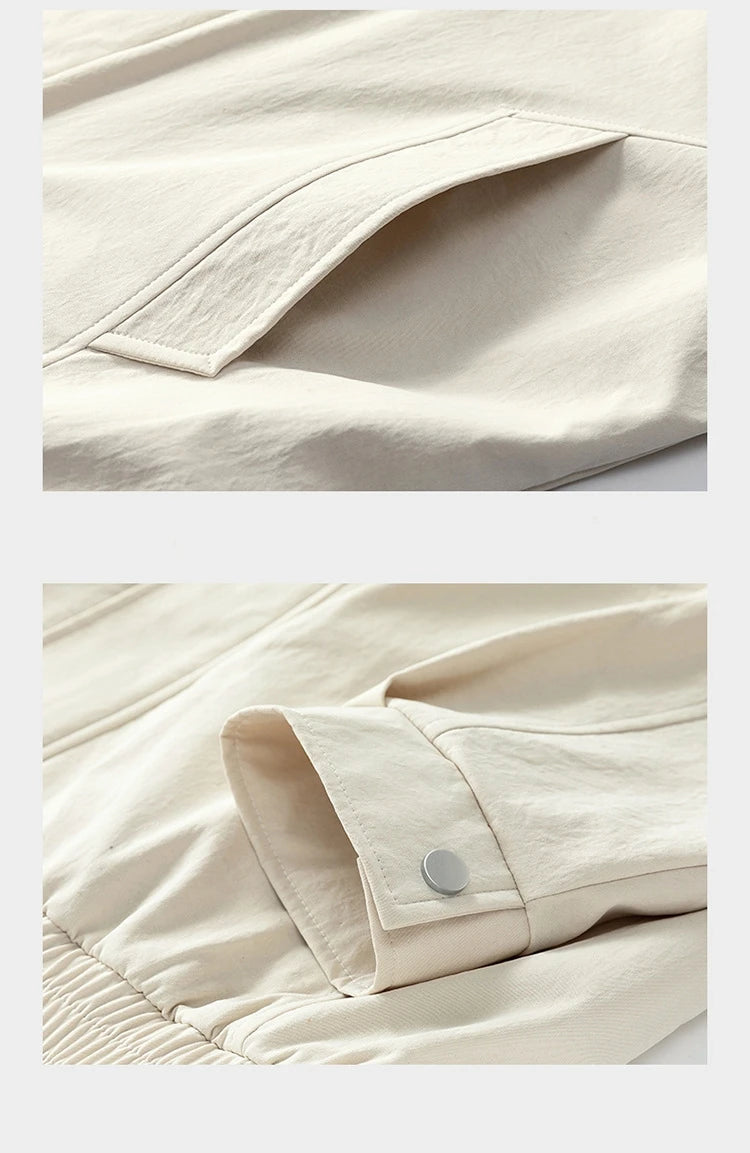 Winter Men's Jacket Trendy Durable Windproof motorcycle jacket Versatile Vintage Style Collar   Men's Coat