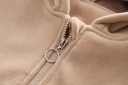 Winter New Baby Hooded Cotton Coat Long Sleeve Set for Boys and Girls' Vest with Velvet and Thickened Casual Three Piece Set