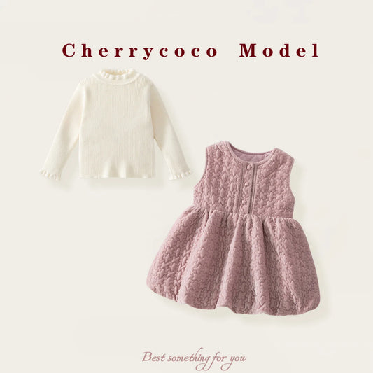 Girls' Dress, Autumn and Winter New Style, Stylish Baby Girl Princess Dress, Cotton Padded Dress, Winter