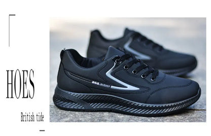 Men's shoes for autumn and winter are waterproof, versatile, anti-slip, sports and casual shoes, and men's low-top running shoes