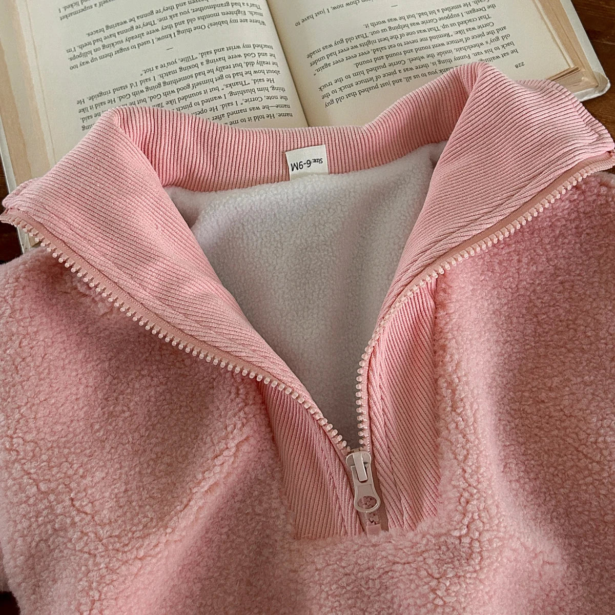 2024 Winter New Toddler Suit Fleece Boys Girls Baby Clothes Tops Long Sleeves Zip Up Sports Top 1-3Y Baby Coat Solid Colour