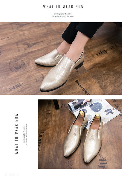 Shoes for men shoes leather shoes business dress shoes all-match casual shock-absorbing wear-resistant footwear large size