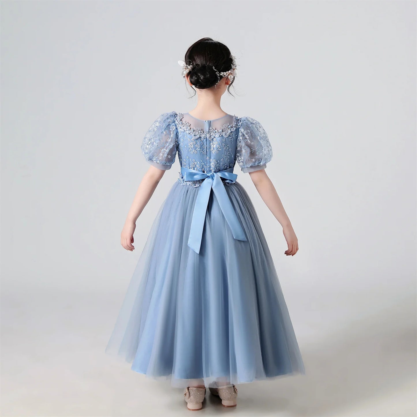Baby Girls Party Dresses Elegant Kids Wedding Prom Gown Flower Girl Children Birthday Ceremony Princess Dress For Girl Clothes