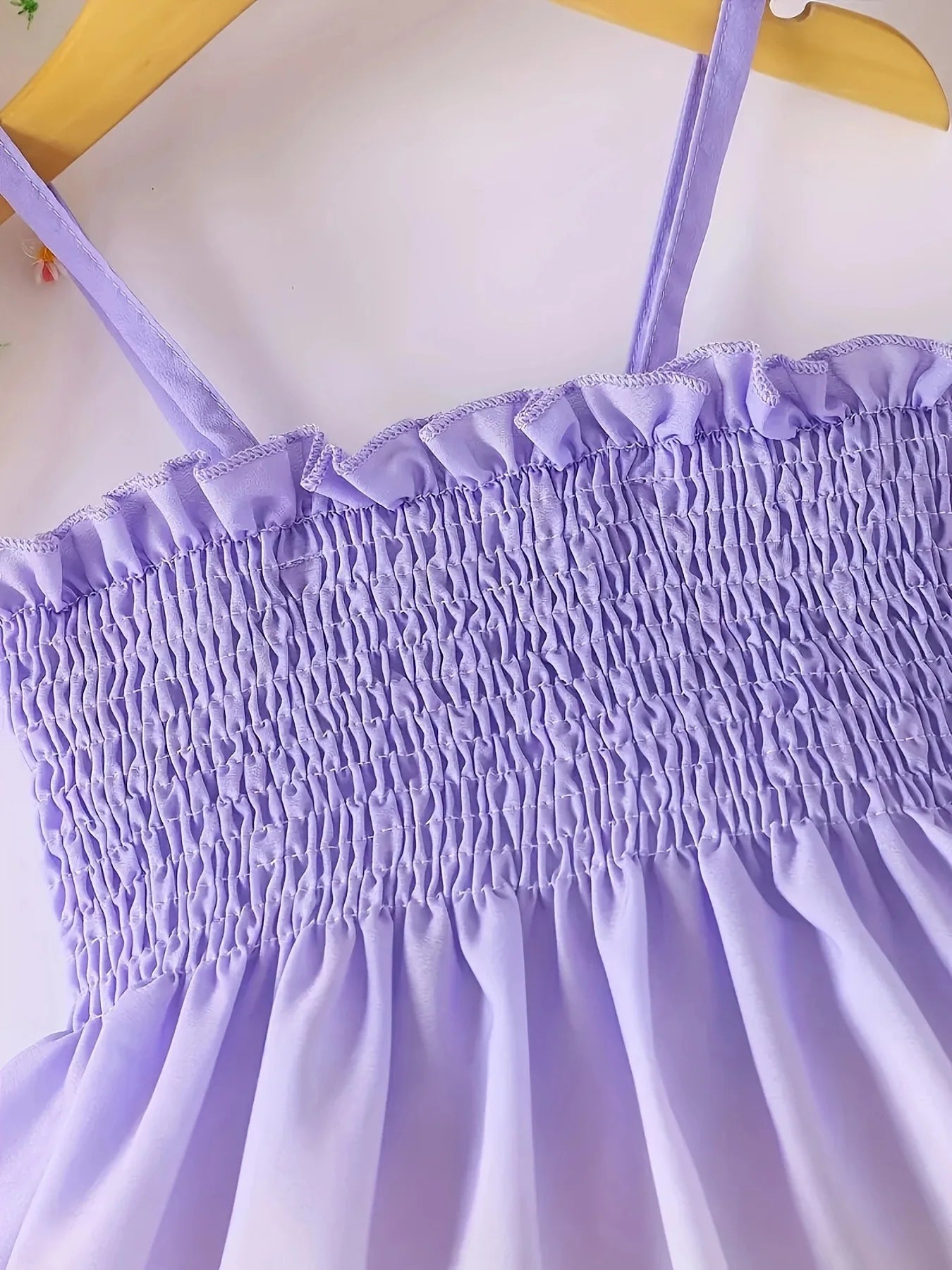 Summer style dress for girls aged 1-8, with suspender straps, pleated sunflower print, rustic style, for baby girls