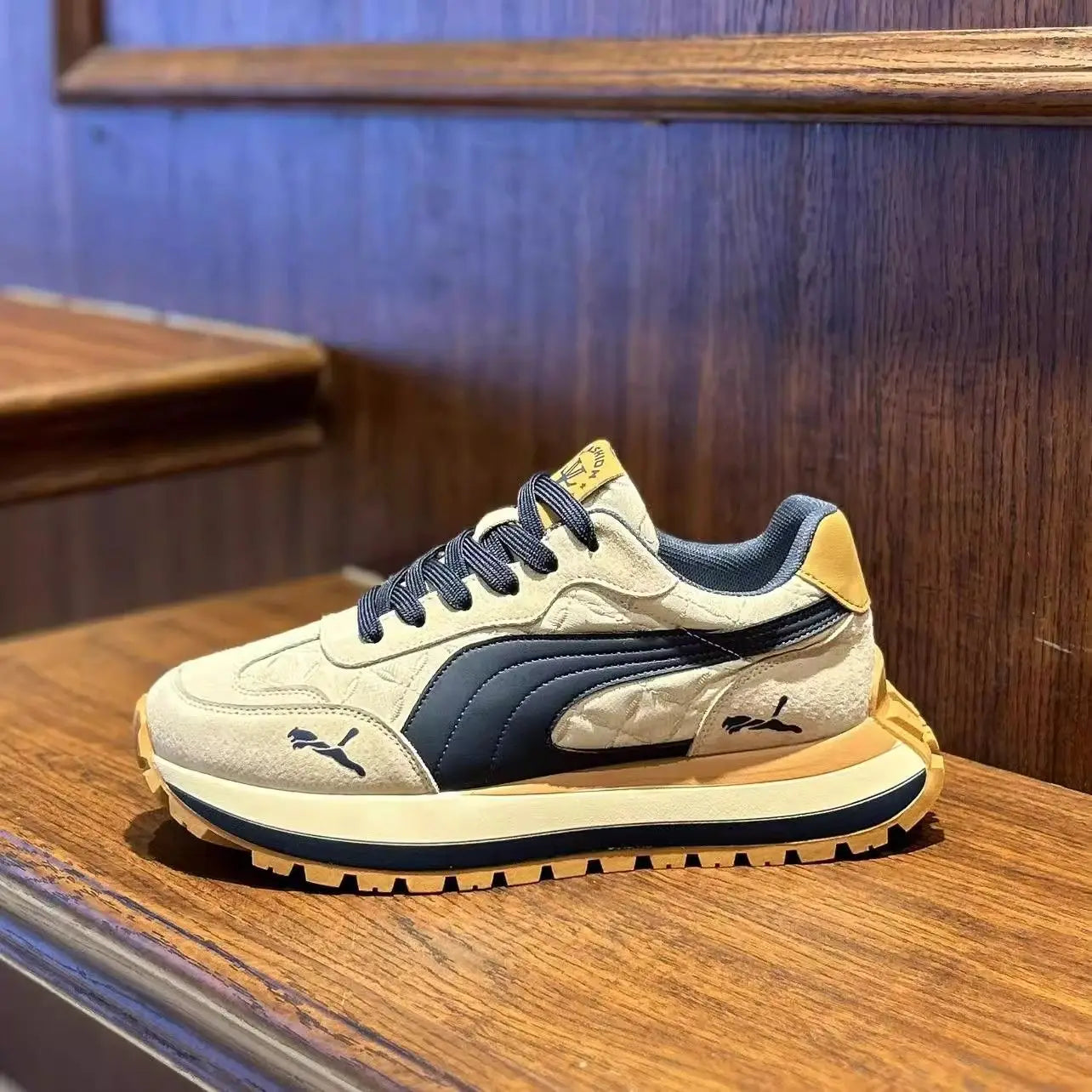 Men's Sneakers Shoes for Men Platform Sports Shoes Sports and Leisure Casual Sneaker Non-slip Fashion Wear-resistant Loafers