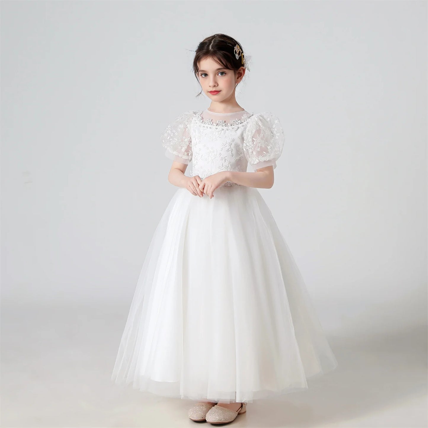 Baby Girls Party Dresses Elegant Kids Wedding Prom Gown Flower Girl Children Birthday Ceremony Princess Dress For Girl Clothes