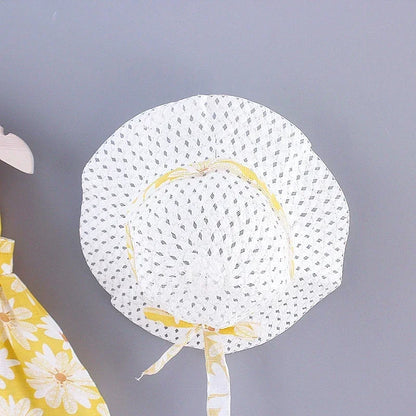 (Girls 0-3 Years Old) Summer New Girls Dress Floral Print Little Fresh Everyday Sweet Princess Dress with Bow