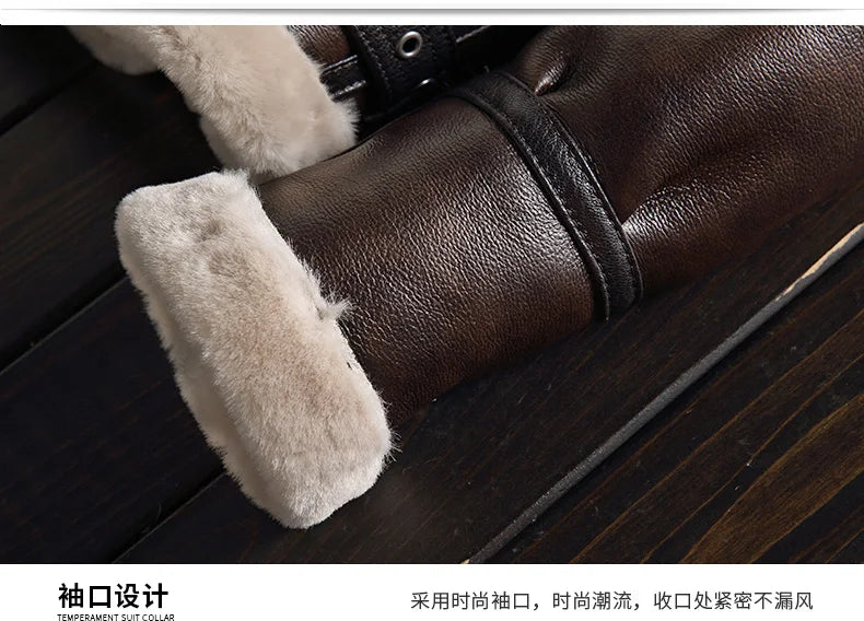 2023 New Winter Jackets for Men Wool Real Fur Coat Men's High-end Thickened Warm Lamb Fur Jacket Male Clothing M-6XL Casaco FCY