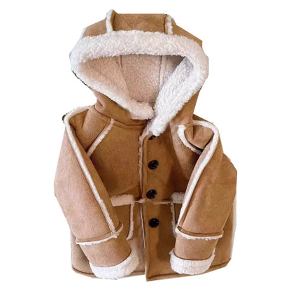 Boys Coat Cotton Jacket Windbreak Outerwear 2024 Brown Winter Autumn Thicken Warm Skiing Christmas Gift Children's Clothing