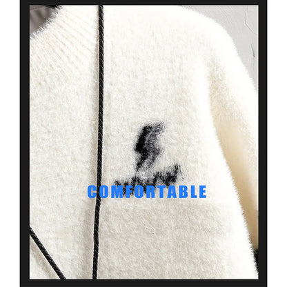 Winter New Style Men's Sweater Knitted Long Sleeve Men Sweaters Thicken Warm Wool Casual Male Clothing