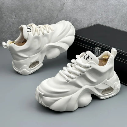 Men Shoes Designer Luxury Casual Sneakers Breathable Platform Shoes for Men Fashion Height Increasing Comfortable Non-slip Shoes