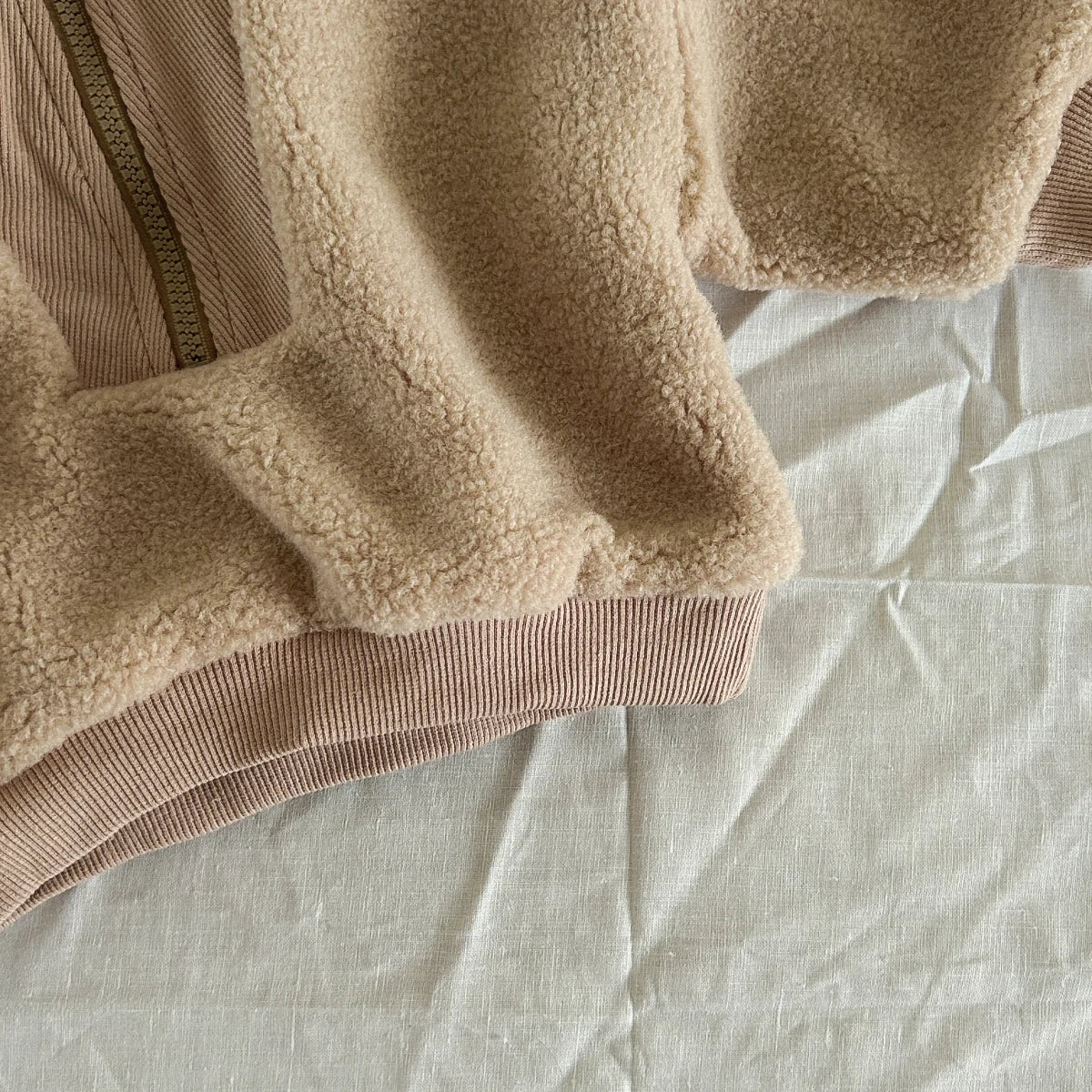 2024 Winter New Toddler Suit Fleece Boys Girls Baby Clothes Tops Long Sleeves Zip Up Sports Top 1-3Y Baby Coat Solid Colour