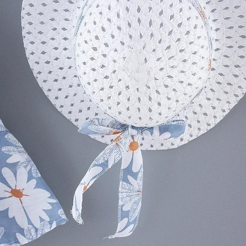 (Girls 0-3 Years Old) Summer New Girls Dress Floral Print Little Fresh Everyday Sweet Princess Dress with Bow