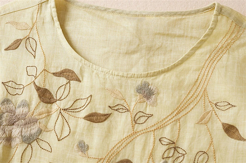 Summer Print Vintage Dresses For Women 2025 New Casual Long Thin Breathable Dress Femme Robe Office Lady Work Elegant Clothing