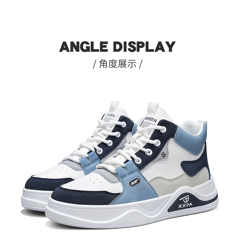 Men's Shoes - New 2025 Autumn/winter Style, Fashionable, Versatile, Casual, Trendy, Simple, Anti-slip, High-top Canvas Shoes