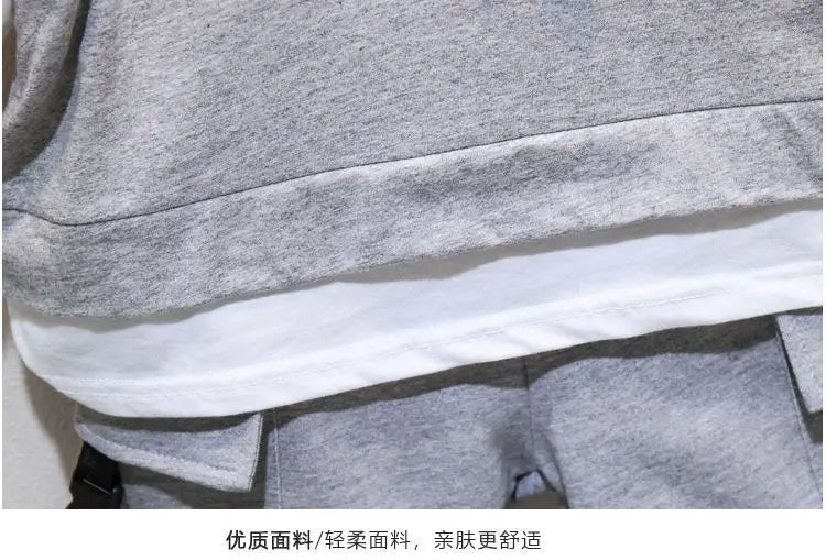 Kids Boys Summer Suit New Fashion Children's Baby Handsome Short Sleeve Top Shorts 2-Piece Boys' Casual Clothing Set