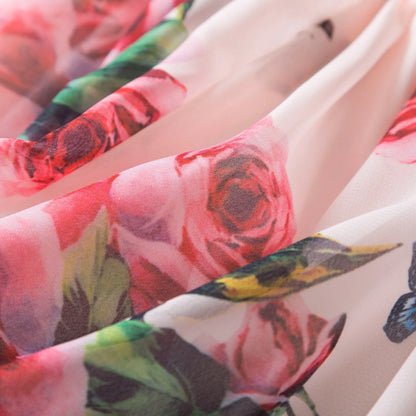 Summer Dress Girls' Clothing Fashion Halter Chiffon Floral Princess Dress Children Dresses Baby One-Piece Holiday Daily Dress