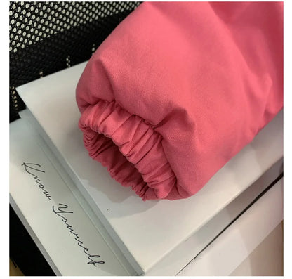 Winter clothing for girls with plush cotton coats, thickened pies for baby girls, overcoming 2025 new children's cotton jackets