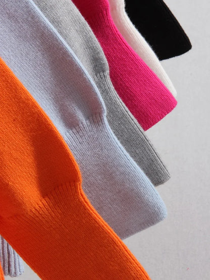 Winter Clothes Brown Sweaters Women Oversize Turtleneck Warm Pullovers Thick Sweaters For Women Oversized Sweater White Jumpers