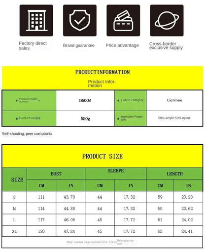 Loose Women's Half-High Collar Knitwear Sweater Inner Wear Base Shirt Autumn Winter New Style Outerwear Top Female Fashion