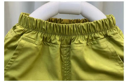 Boys Summer Short Sleeve Set 2024 New Fashionable Baby Clothes Boys Handsome Clothes Children's Letter Two Piece Set