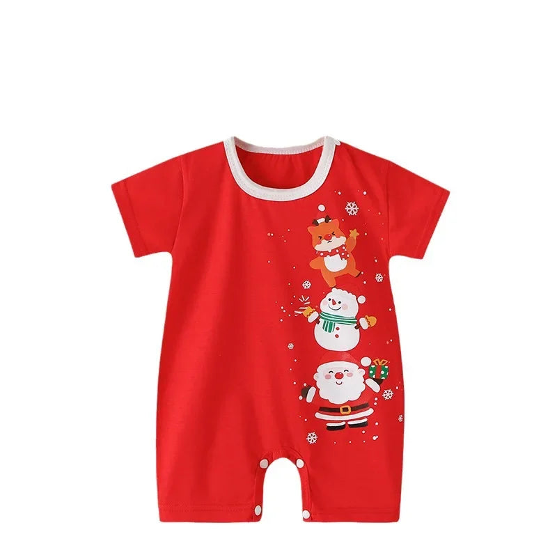 0-2 Years Baby Boys Summer Thin Cartoon Rompers Baby Girls Short Sleeve Bodysuit Newborn Infants Jumpsuit New Costume