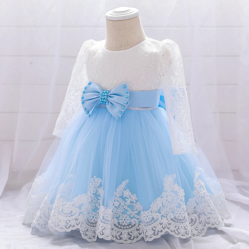 Christening Gown Dress for Girl Baby First 1st Birthday Dress Party Girl Baby In Stock