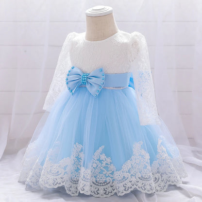 Christening Gown Dress for Girl Baby First 1st Birthday Dress Party Girl Baby In Stock