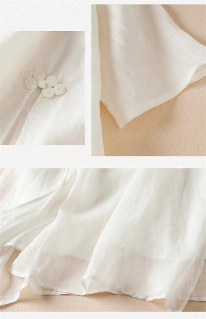 Summer Print Vintage Dresses For Women 2025 New Casual Long Thin Breathable Dress Femme Robe Office Lady Work Elegant Clothing