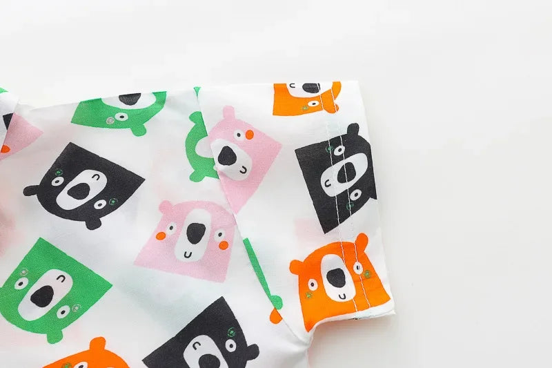 Boys' summer clothing 2025 new style summer new style baby shirt short sleeved two-piece set children's summer clothes