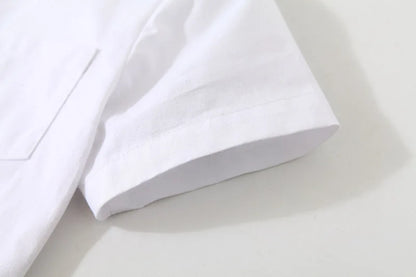 Summer Baby Boys Party Dress Suit Cotton Short Sleeve With Shirt + Belt Shorts 2PCS Outfits Kids Boys Gentleman Clothes Sets