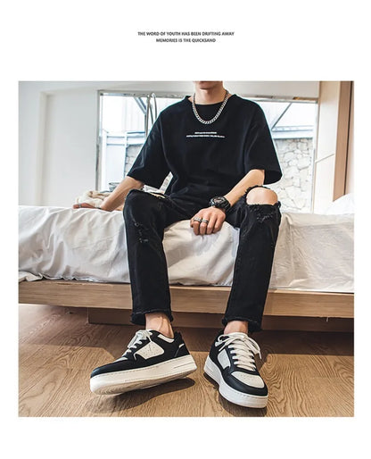 Men's Shoes Classic Black White Sneakers Fashion Tenis Training Shoes for Men Youth Student Sports Running Shoe New Casual Shoes