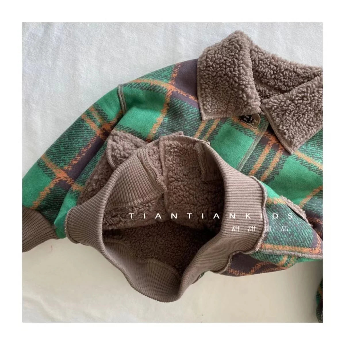 Autumn Winter Kids Boy's Clothes Baby Outfits Lamb Wool Cardigan Jacket Outerwear For Boys Baby Clothing Jackets Coats