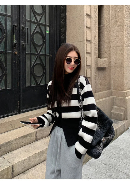 Zjaiss 2025 Autumn Winter Elegance Solid Color V-neck Sweater Knitted Casual Cardigan Unique And Niche Slim Fit Tops