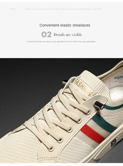 Fashion Sneakers for Men Light Mesh Breathable Outdoor Walking Loafers Male Flats Zapatos Para Hombres Luxury Men‘s Casual Shoes