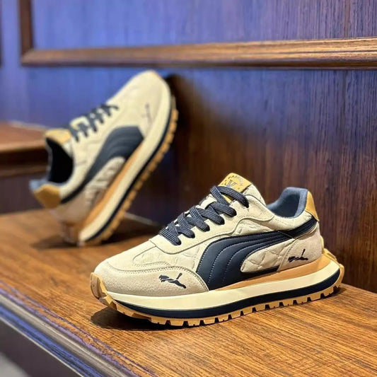 Men's Sneakers Shoes for Men Platform Sports Shoes Sports and Leisure Casual Sneaker Non-slip Fashion Wear-resistant Loafers