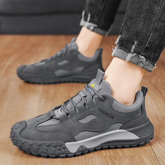 Men's casual sports shoes, soft sole with anti-slip properties, safety shoes for work in the outdoors, outdoor work and leisure